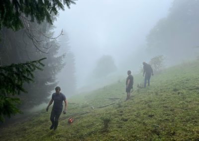 Volontaire en montagne Nestlé