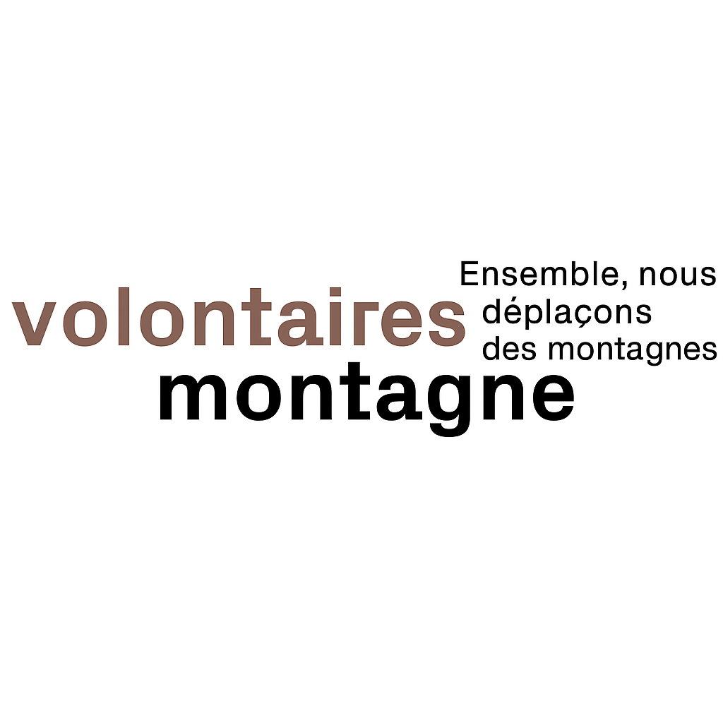 Volontaire en Montagne carré Logo Volontaire en montagne