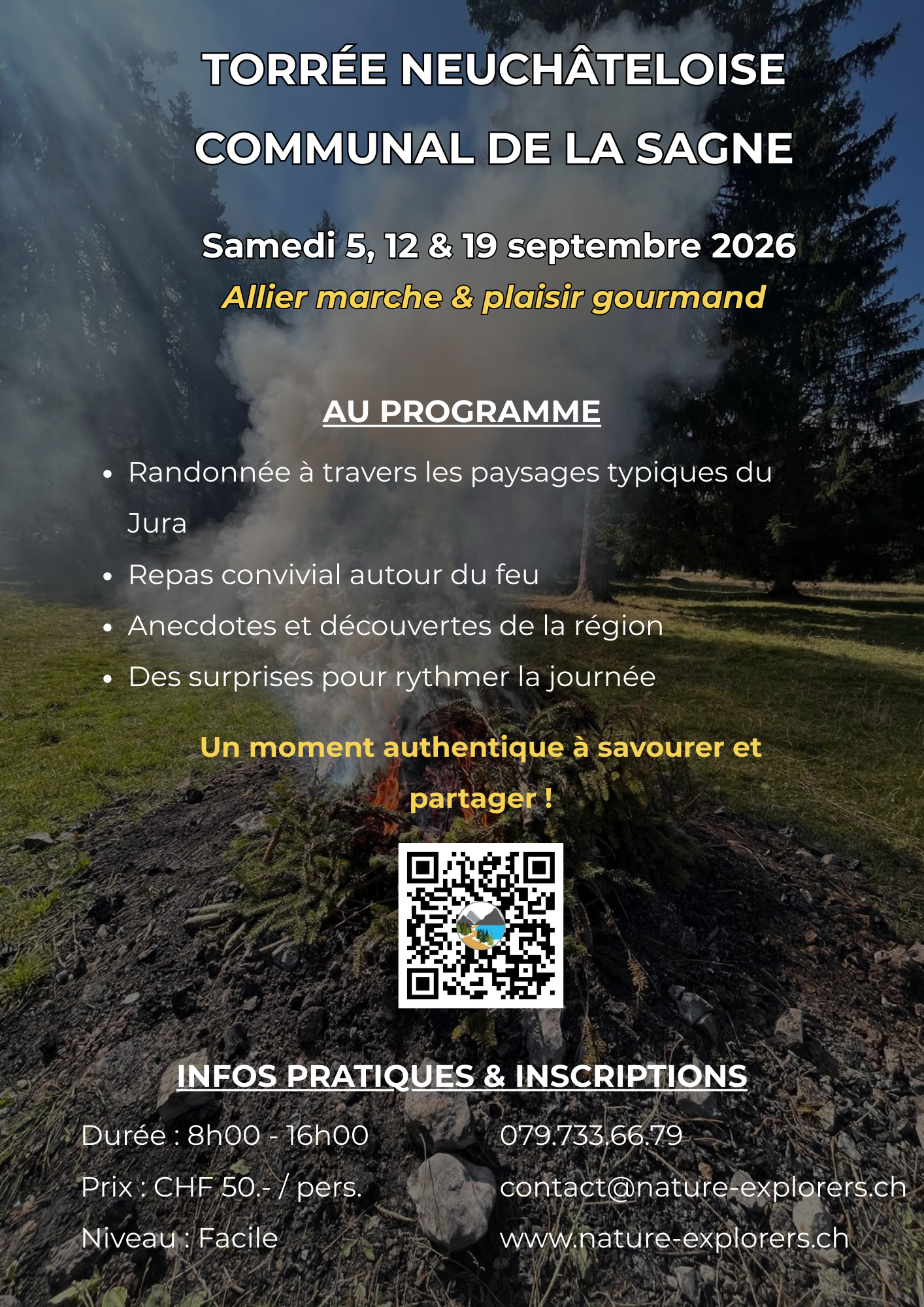 Torrée 2026 Neuchâteloise<br />
Allier marche & plaisir gourmand